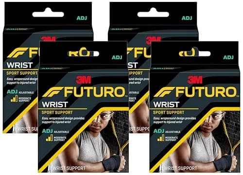 Futuro Sport Wrist Support Brace 4-Pack Black | Moderate Support for Sports & Activities thumbnail 1