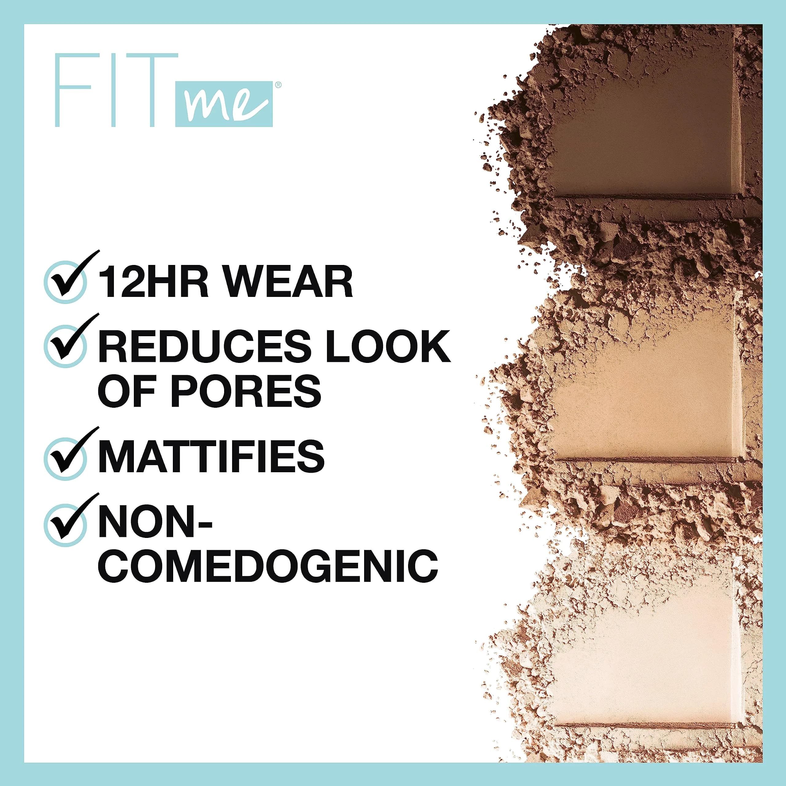 Maybelline Fit Me Matte + Poreless Pressed Face Powder Makeup & Setting Powder, Creamy Beige, 7.65 g (0.27 oz) (Pack of 2) | Natural Matte Finish for Normal to Oily Skin - view 3