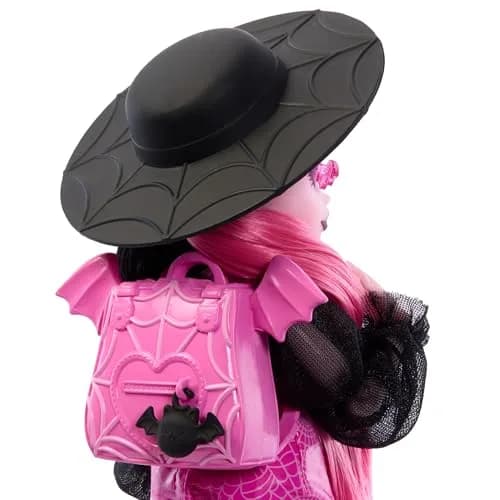 Monster High Draculaura Doll with Pet Count Fabulous & Accessories | 5.91 inch (15 cm) Doll thumbnail 4