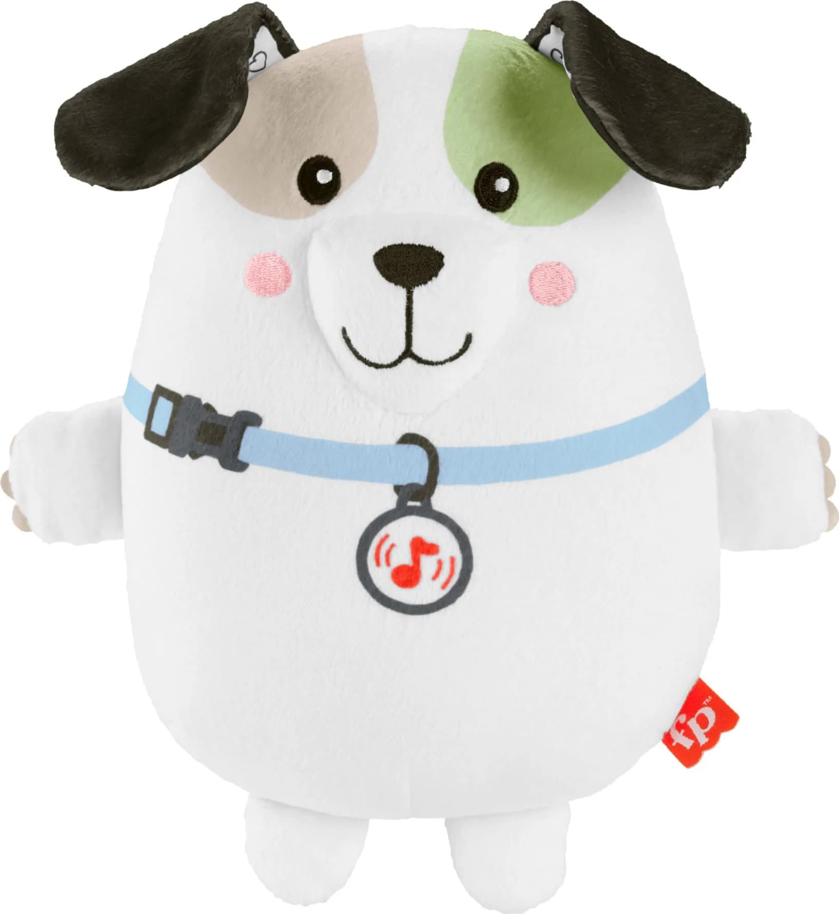 Fisher-Price Calming Vibes Puppy Soother Plush Sound Machine 18cm (7.13 inches) | Soothes Newborns with Music, Sounds & Vibrations