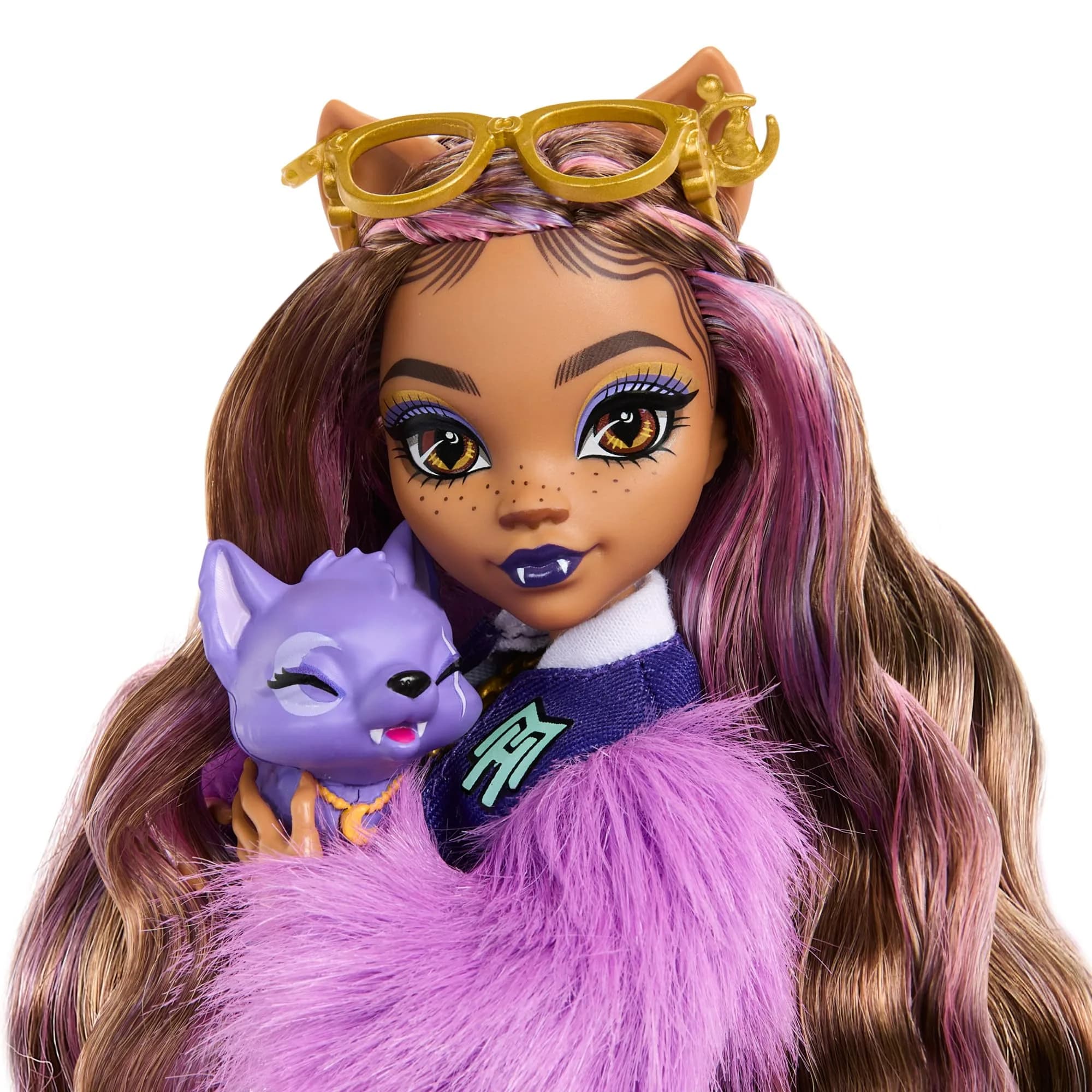 Monster High Clawdeen Wolf Doll with Pet Dog Crescent & Accessories | 6-inch Scale - view 3