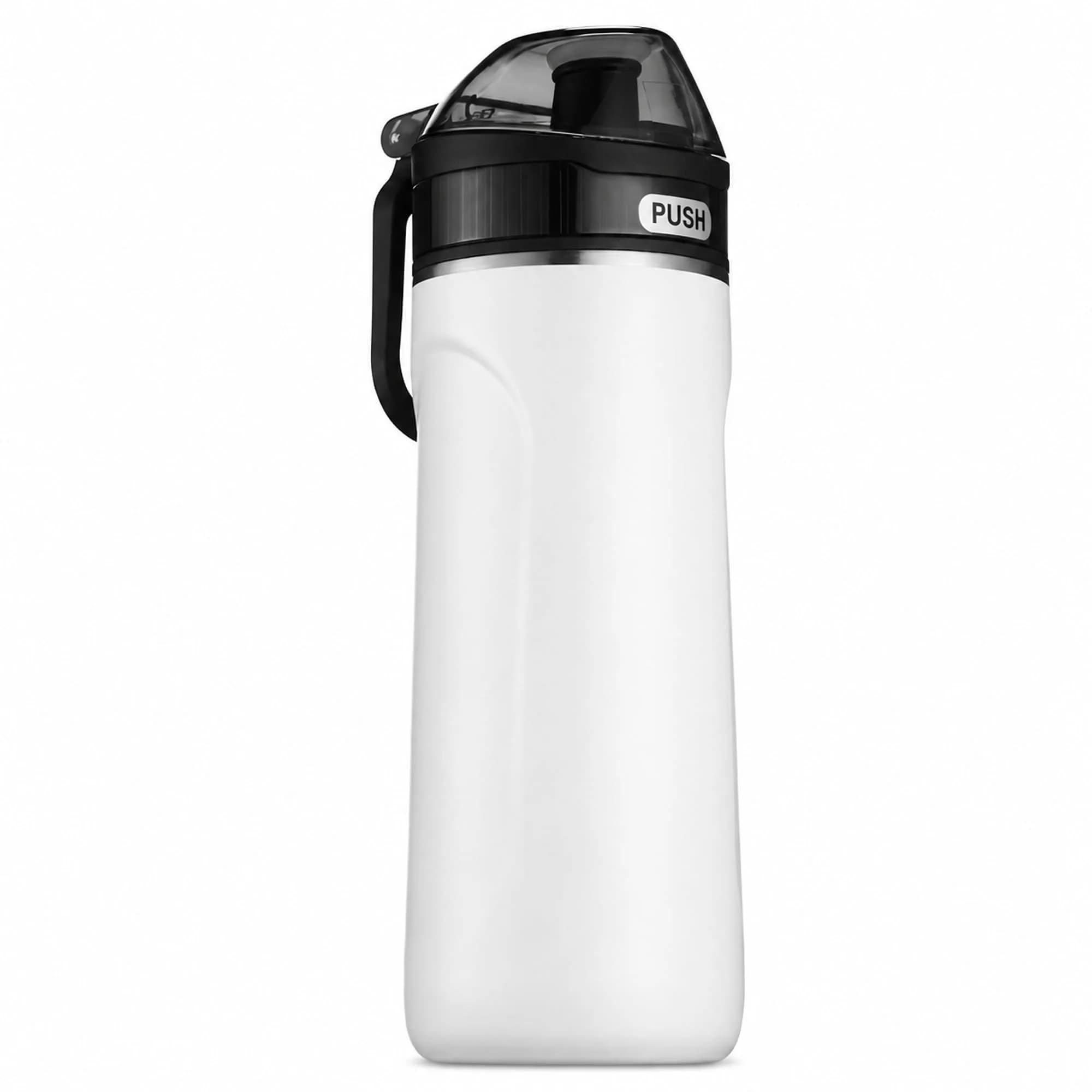 SipX™ Premium Stainless Steel Water Bottle with Straw Lid 18 oz | Triple Insulated, Leakproof, BPA-Free, White