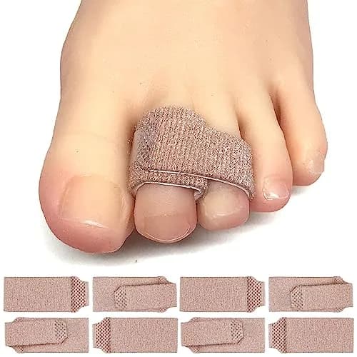 ZenToes Hammer Toe Straightener & Buddy Wraps, 8 Ct | Gentle Toe Support for Everyday Comfort — Original Support Beige