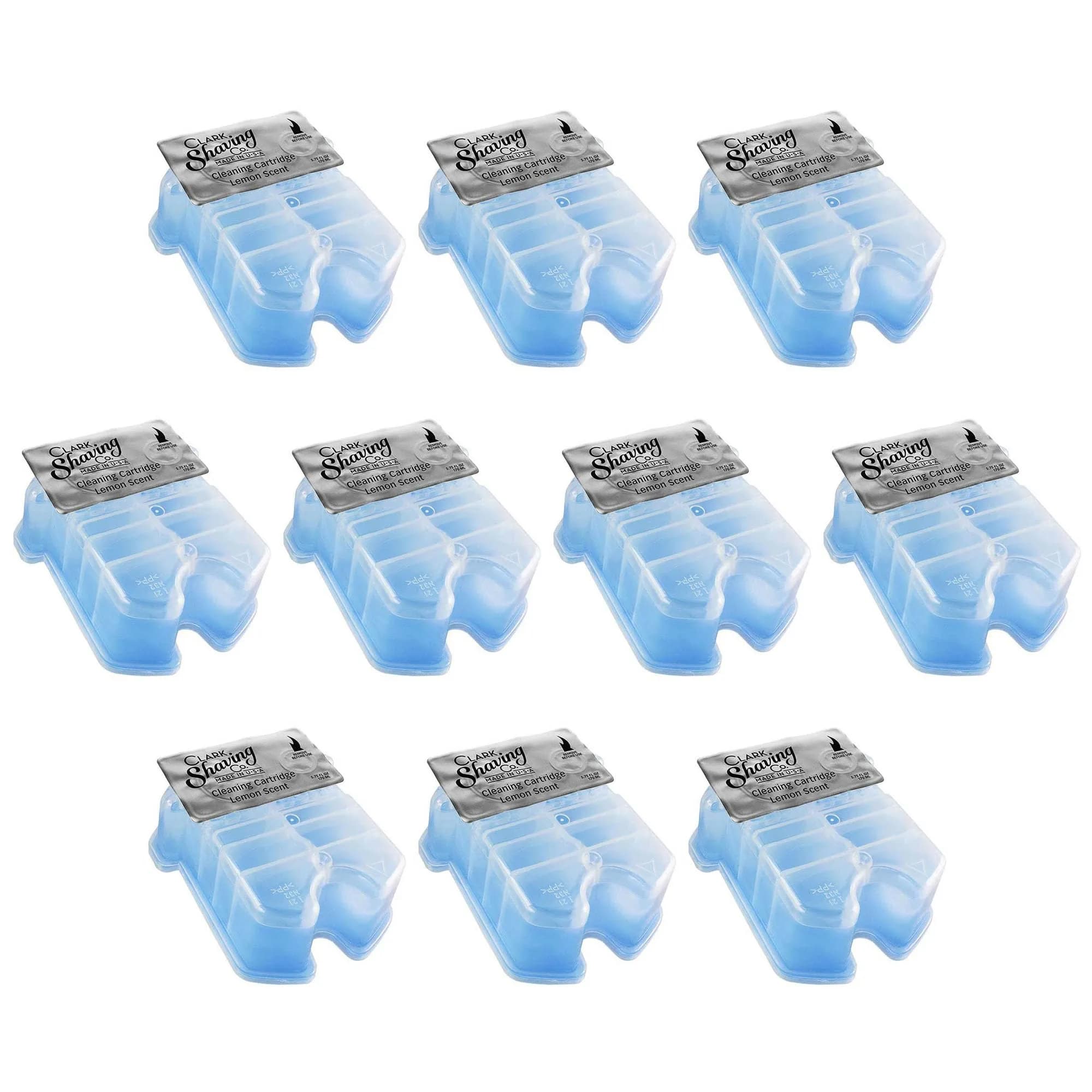 Clark Shaving Co. Refill Cartridges for Braun Clean & Renew System, 10-Pack | Alcohol-Based Cleaning Solution — 10-Pack