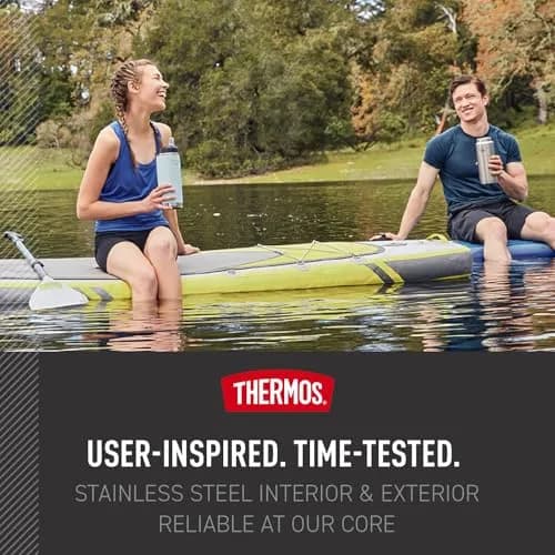 THERMOS ICON SERIES Stainless Steel Water Bottle with Straw Lid 32oz | Keeps Drinks Cold 24H thumbnail 6