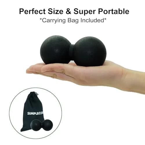 SIMPLECOOL Black Massager | Deep Tissue Myofascial Release & Muscle Relaxer (12cm/4.7") thumbnail 3