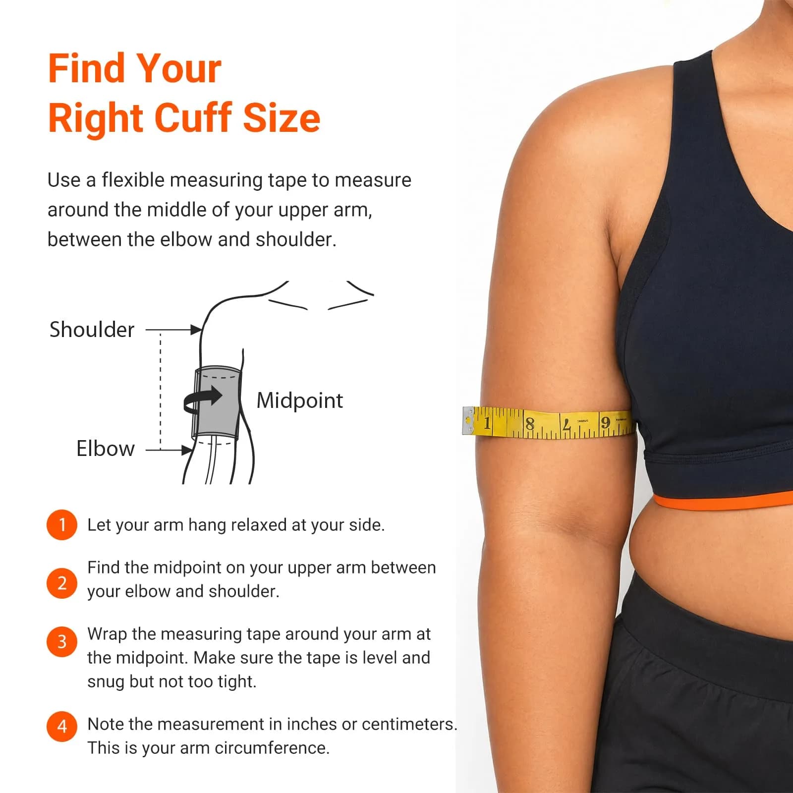 iHealth Extra Large Adult Replacement Blood Pressure Cuff 48cm (18.9") | Clinically Accurate for Big Arms - view 5