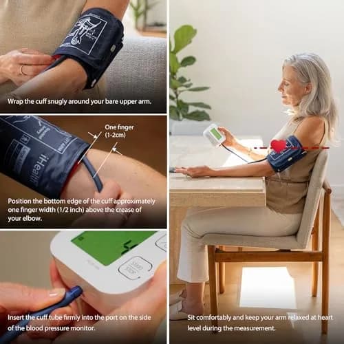iHealth Extra Large Adult Replacement Blood Pressure Cuff 48cm (18.9") | Clinically Accurate for Big Arms thumbnail 7