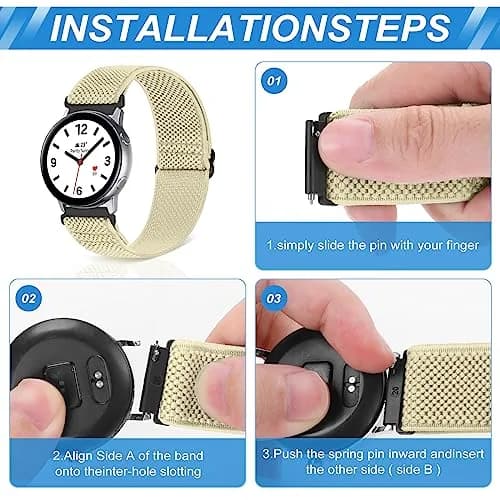 Relting Compatible with 16mm-24mm Watch Bands | Adjustable Nylon Solo Loop for Men & Women thumbnail 3