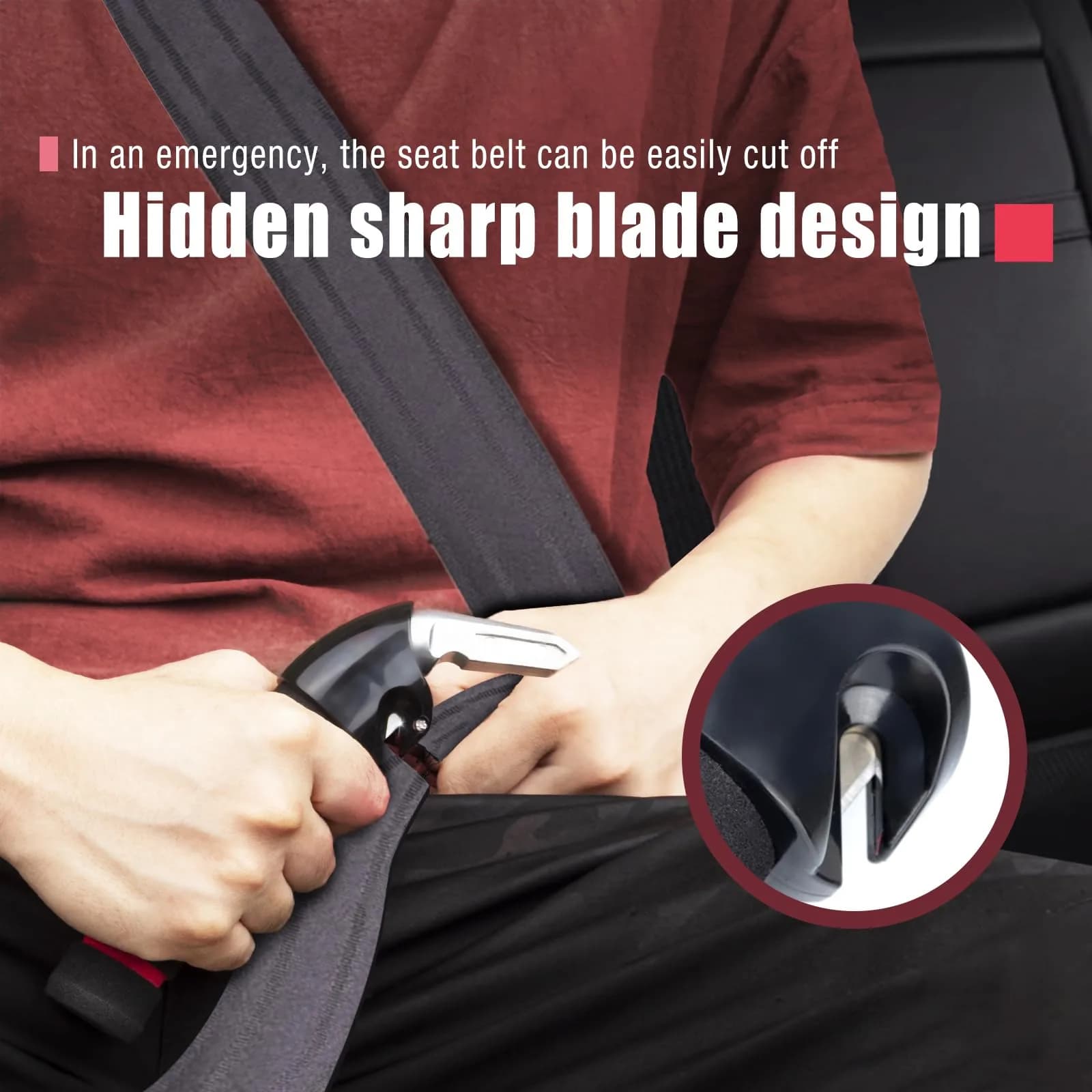 KOUNATSURI Car Door Handle for Elderly Red | 163g (5.75oz) Assist Support Bar - view 5