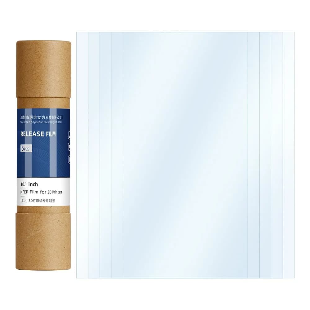 ANYCUBIC 5PCS 10.1-inch NFEP Film for Photon Mono M5/Mono M5s/M5s Pro/M7/M7 PRO | Ordinary Release Film for Printing Accuracy - main product image