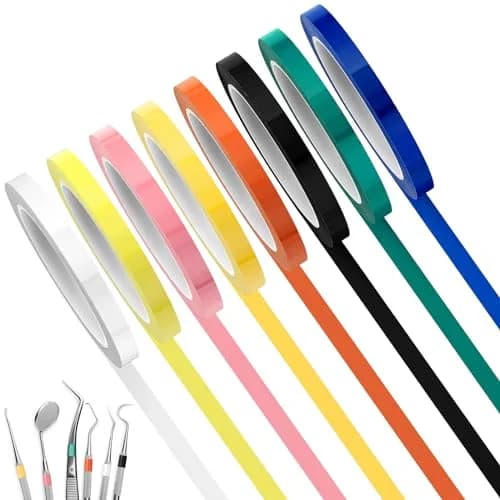 Frienda 8 Rolls Colors Autoclave Tape Surgical Instrument Tapes | High Temp, Steam Cleanable, Classify & Identify thumbnail 1