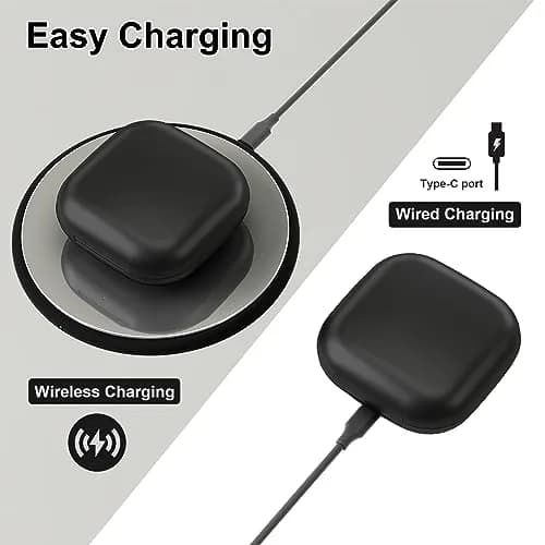 leQuiven Wireless Charging Case for Beats Fit Pro, Black | 700mAh Battery, Bluetooth Pairing thumbnail 4