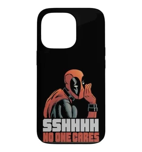 Marvel Deadpool Sshhhh No One Cares Case for iPhone 13 Pro | Heavy Duty Protection thumbnail 1