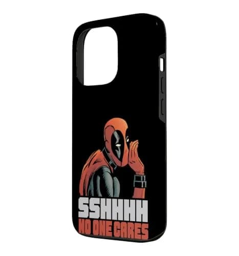 Marvel Deadpool Sshhhh No One Cares Case for iPhone 13 Pro | Heavy Duty Protection thumbnail 2
