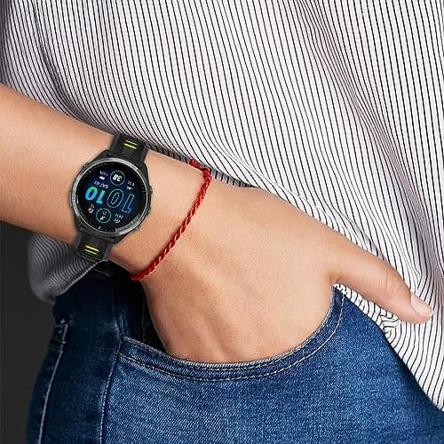 TopPerfekt Silicone Watch Band Compatible with Garmin Forerunner 965/955/935/Fenix 7/6/5 Series 22mm | Breathable & Lightweight thumbnail 4