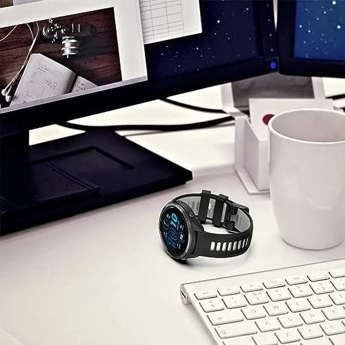 TopPerfekt Silicone Watch Band for Garmin Forerunner 965/955/935/Descent G1/Instinct/Fenix 5/6/7/8/MARQ 22mm | Breathable & Lightweight thumbnail 7