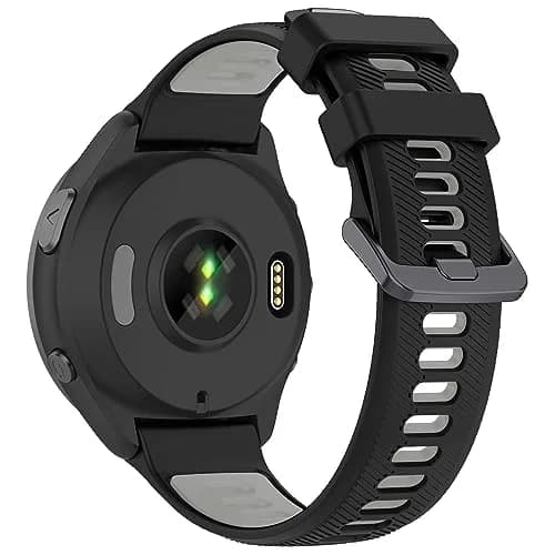 TopPerfekt Silicone Watch Band for Garmin Forerunner 965/955/935/Descent G1/Instinct/Fenix 5/6/7/8/MARQ 22mm | Breathable & Lightweight thumbnail 2