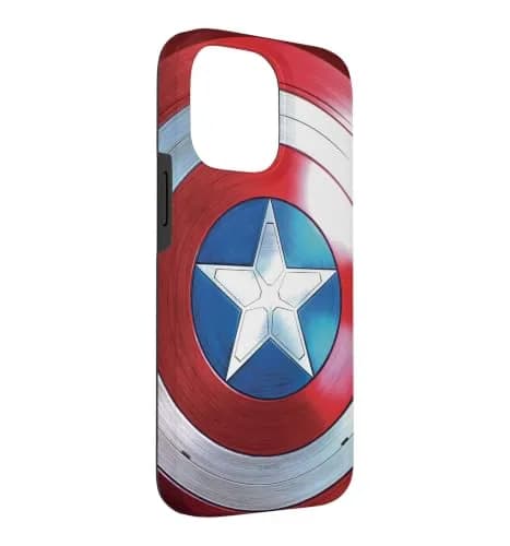 Marvel The Falcon and The Winter Soldier Captain America Shield Case for iPhone 14 Pro Max | Shock-Resistant Polycarbonate & TPU thumbnail 3