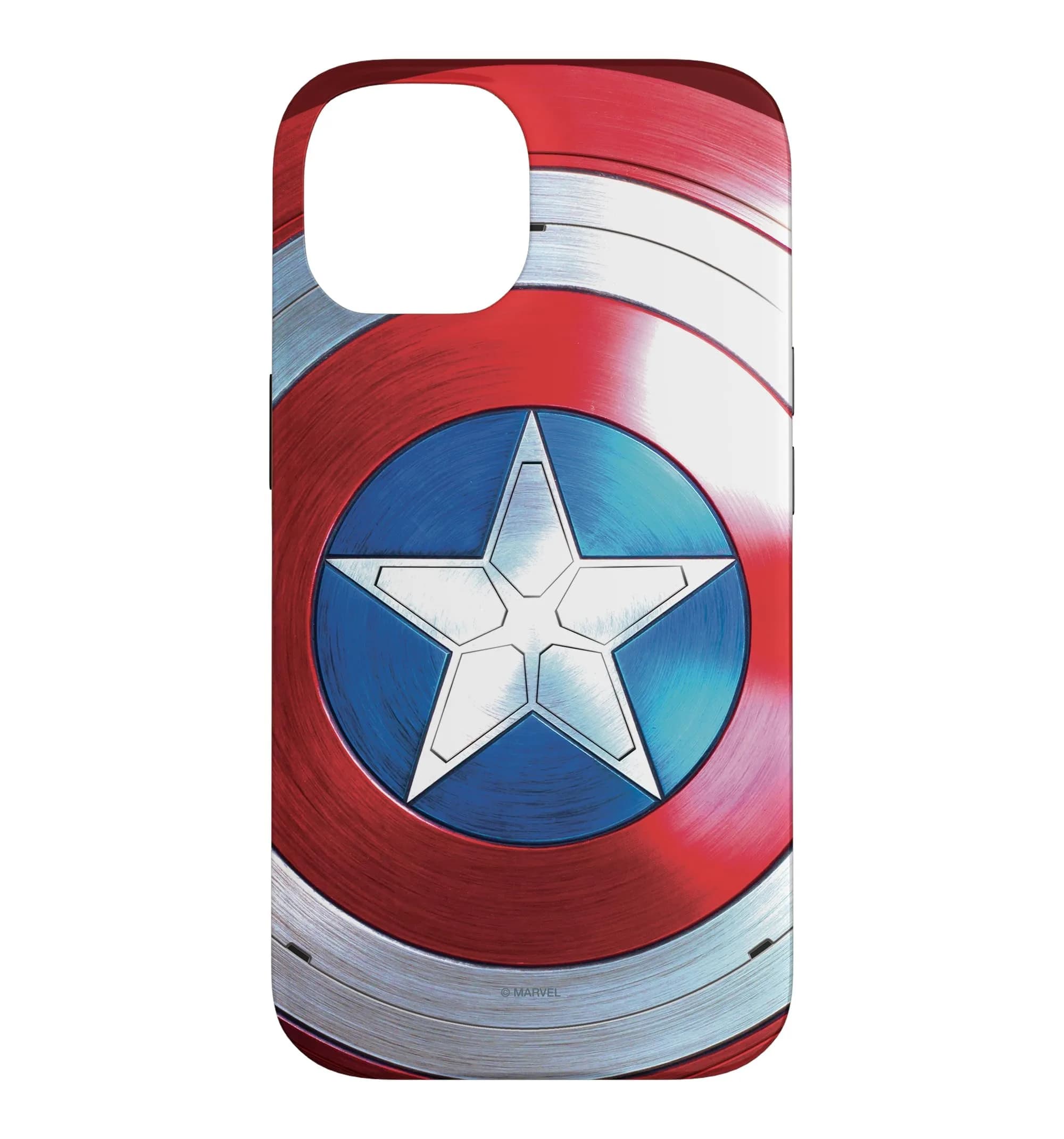 Marvel The Falcon and The Winter Soldier Captain America Shield Phone Case for iPhone 14 | Shock-Resistant, Easy Install