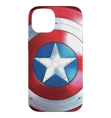 Marvel The Falcon and The Winter Soldier Captain America Shield Phone Case for iPhone 14 | Shock-Resistant, Easy Install thumbnail 1