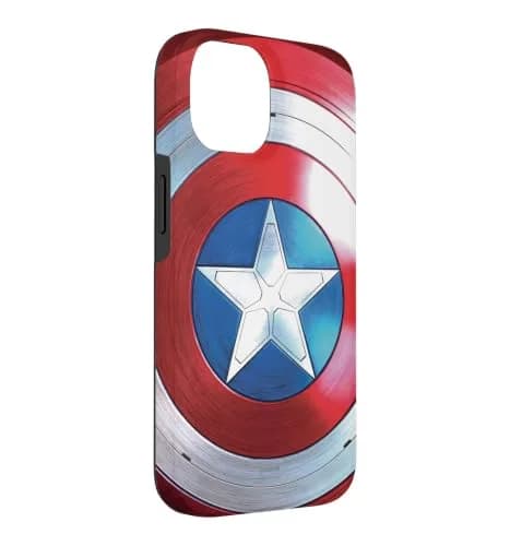 Marvel The Falcon and The Winter Soldier Captain America Shield Phone Case for iPhone 14 | Shock-Resistant, Easy Install thumbnail 3