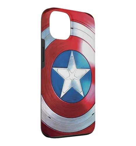 Marvel The Falcon and The Winter Soldier Captain America Shield Case for iPhone 13 | Durable Polycarbonate & TPU thumbnail 3