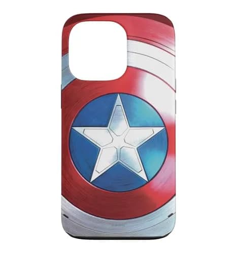 Marvel The Falcon and The Winter Soldier Captain America Shield Phone Case for iPhone 13 Pro | Durable Polycarbonate & TPU thumbnail 1