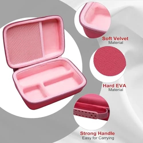 L LTGEM Hard Camera Case for Sony ZV-1F/ZV-1/ZV-1 II Vlog Camera, Tripod, Accessories | 19.5cm (7.7") Rose thumbnail 4