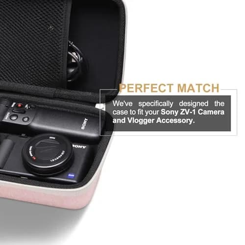 L LTGEM Camera Case for Sony ZV-1F/ZV-1/ZV-1 II | Shockproof, Water-Resistant Pink thumbnail 6