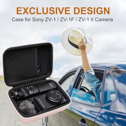 L LTGEM Camera Case for Sony ZV-1F/ZV-1/ZV-1 II | Shockproof, Water-Resistant Pink thumbnail 8