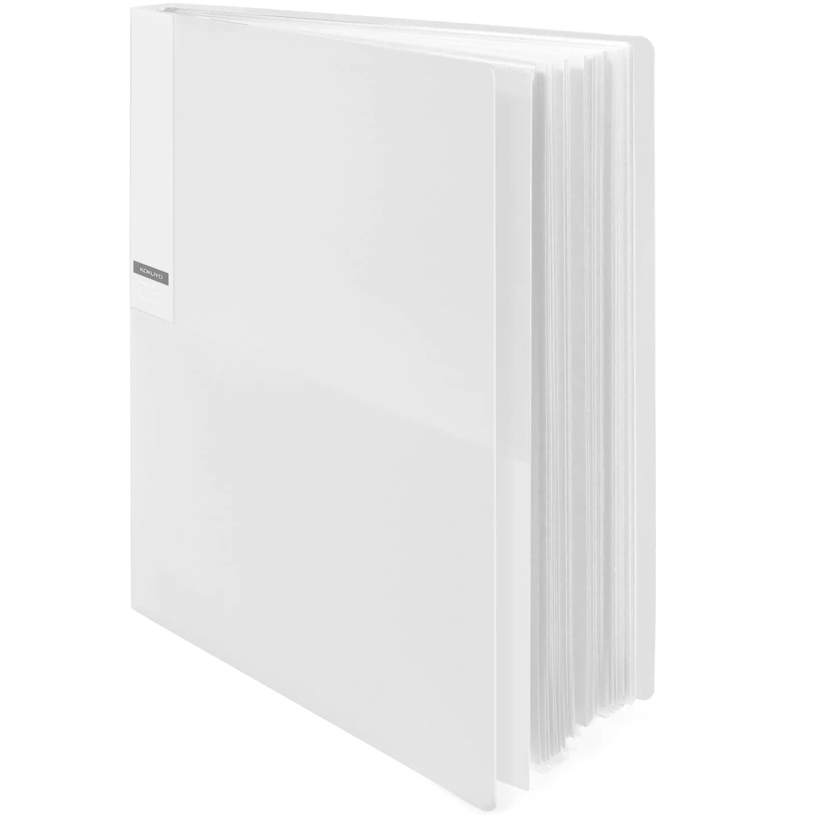Kokuyo Clear Storage Binder with 40 Plastic Sleeves, A4 (30.7 x 23.2 x 2.6 cm) | Archival-Grade Acid-Free Pockets