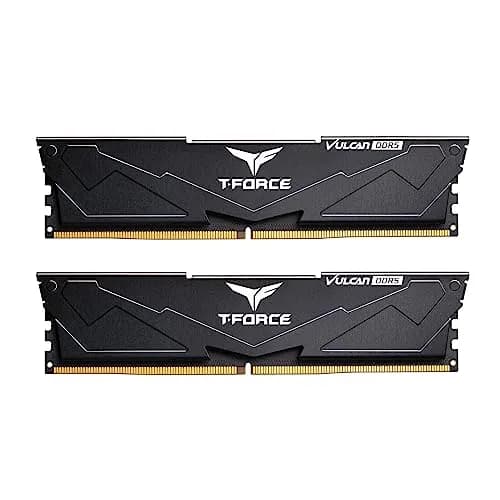 TEAMGROUP T-Force Vulcan DDR5 32GB (2x16GB) 6400MHz CL32 Desktop Memory Module Ram | High-Speed PC5-51200 for Intel 600/700 Series Chipsets thumbnail 1