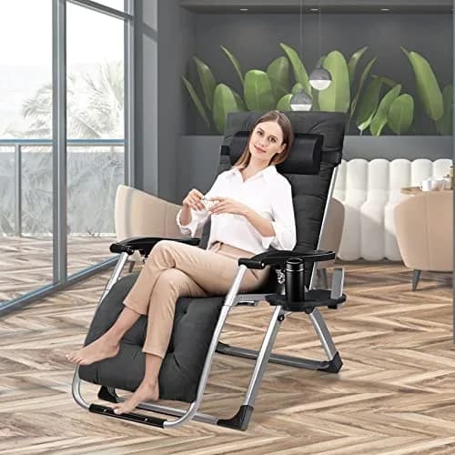 MOPHOTO Zero Gravity Chair Outdoor Padded Lounge Chair Supports up to 200kg thumbnail 7