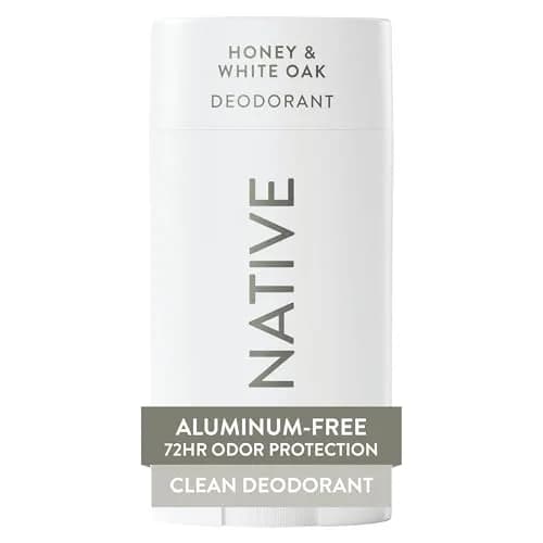 Native Honey & White Oak Natural Deodorant Stick 77g (2.65oz) | 72-Hour Odor Control — Honey & White Oak