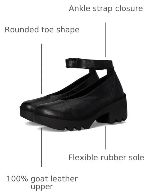 Fly London Tiry497fly Women's Pump Shoes 8 Medium | Rich Leather, Cushioned Comfort thumbnail 3