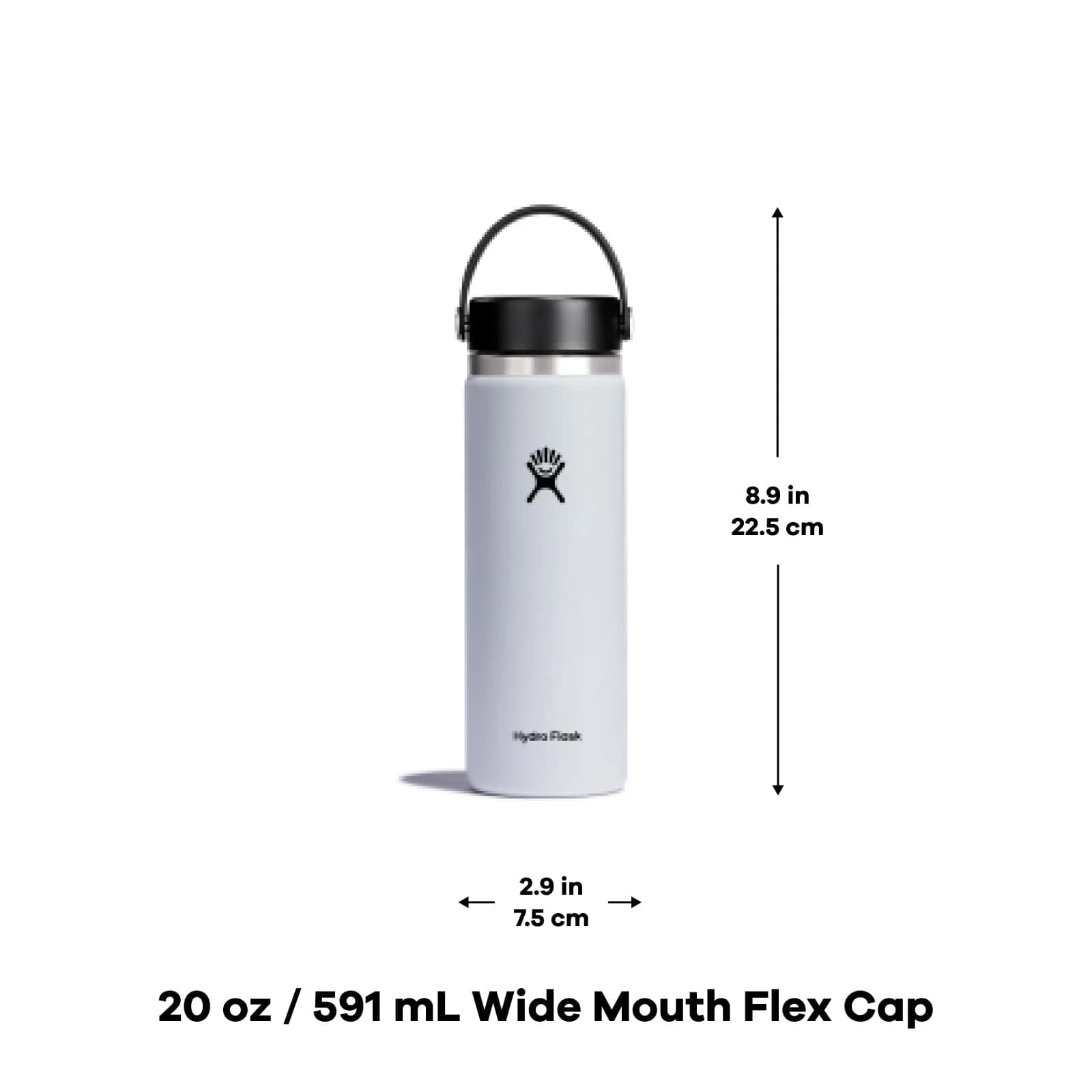 Hydro Flask 20 Oz Wide Mouth Water Bottle in Agave | Insulated Stainless Steel - view 3