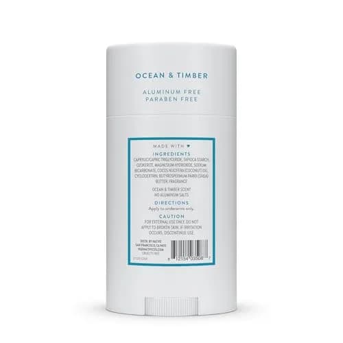Native Natural Deodorant Stick Ocean & Timber 75.6 g (2.65 oz) | 72-Hour Odor Protection thumbnail 9