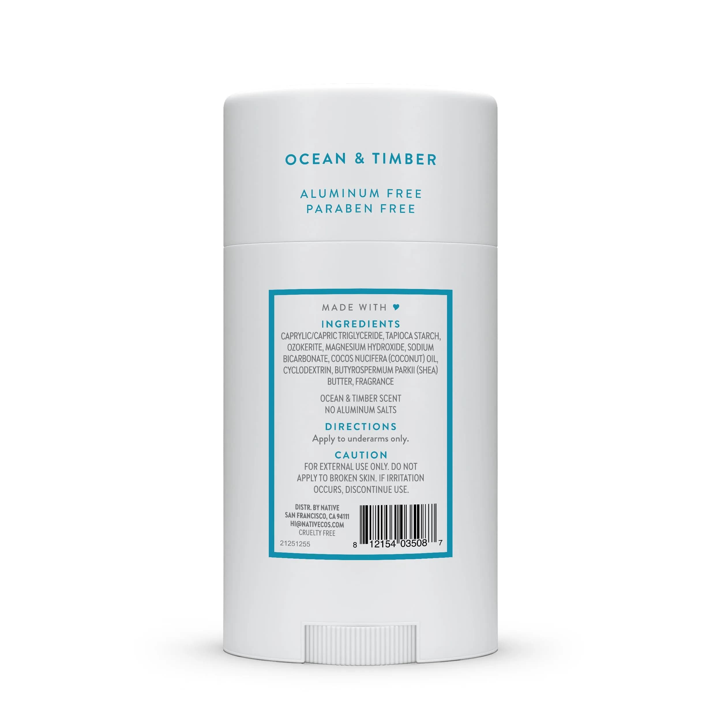 Native Natural Deodorant Stick Ocean & Timber 75.6 g (2.65 oz) | 72-Hour Odor Protection - view 9