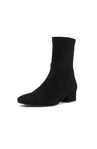Aquatalia Stassi Boot 1.5in Block Heel Water-Resistant Suede | Italian Craftsmanship thumbnail 1