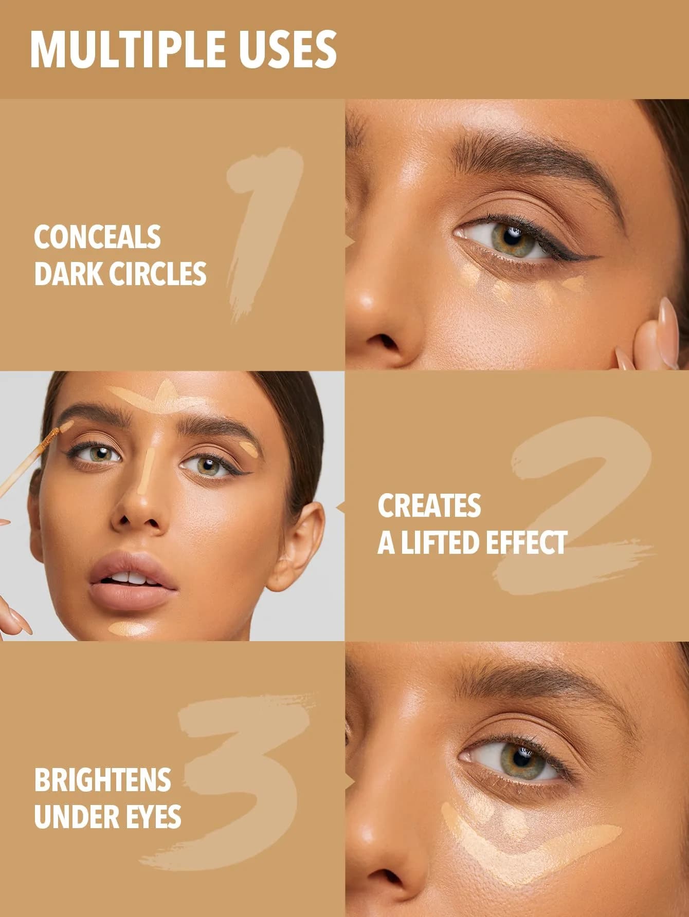 SHEGLAM 12HR Full Coverage Concealer Stick, 3.8g (0.13 Ounce) | Matte Finish for Under Eye & Dark Circles - view 4