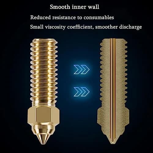 LANKEGU K1 Brass Nozzles Kit 15PCS (0.2mm-1.2mm) | High-Speed 3D Printer Upgrade Parts thumbnail 4