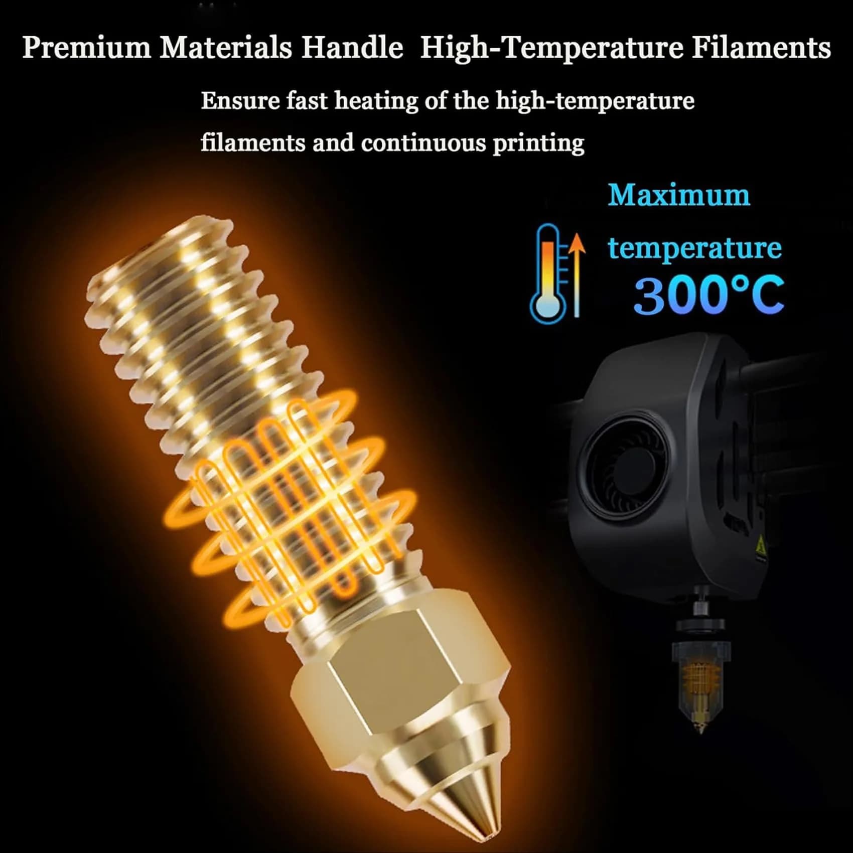 LANKEGU K1 Brass Nozzles Kit 15PCS (0.2mm-1.2mm) | High-Speed 3D Printer Upgrade Parts - view 5