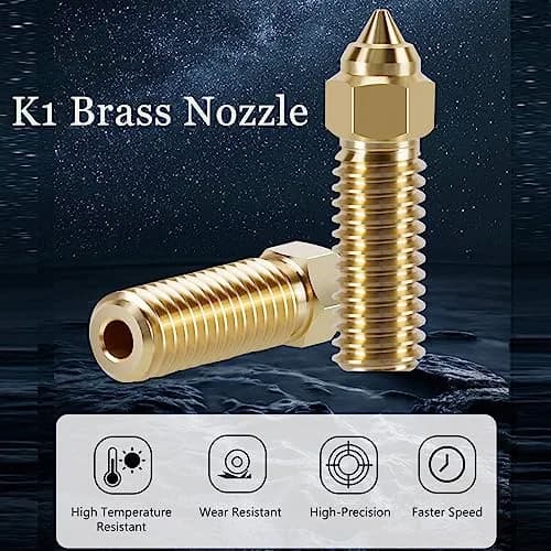 LANKEGU K1 Brass Nozzles Kit 15PCS (0.2mm-1.2mm) | High-Speed 3D Printer Upgrade Parts thumbnail 6