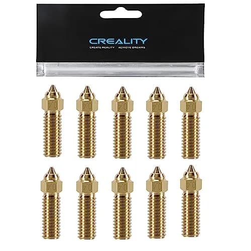 LANKEGU 10PCS Brass Nozzles Kit 0.4mm | High Speed 3D Printer Nozzle for Creality K1, K1 Max, CR-M4 thumbnail 1