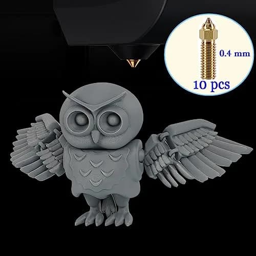 LANKEGU 10PCS Brass Nozzles Kit 0.4mm | High Speed 3D Printer Nozzle for Creality K1, K1 Max, CR-M4 thumbnail 7