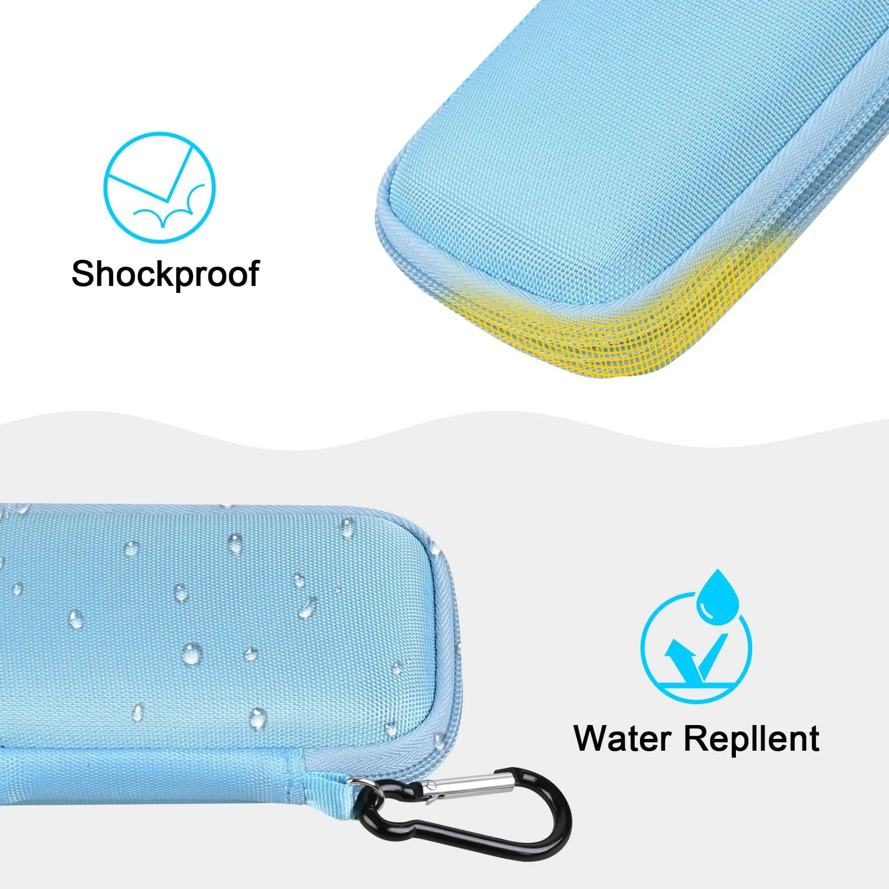 Lacdo Hard Carrying Case for SanDisk Portable SSD 500GB | Shockproof Water-Resistant Travel Bag thumbnail 5