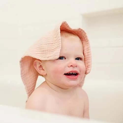 Konssy 7 Pack Muslin Baby Washcloths 28cm x 28cm (11"x11") | Soft Cotton Baby Bath Towels for Newborns thumbnail 5