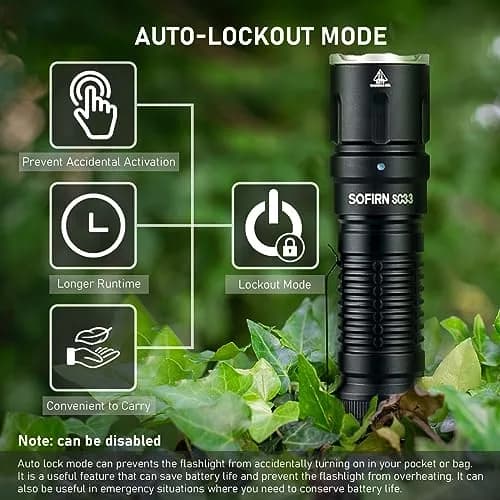 CSTEBOKE SC33 Tactical Flashlight 5200 Lumens | USB Rechargeable, 327m Beam Distance thumbnail 7