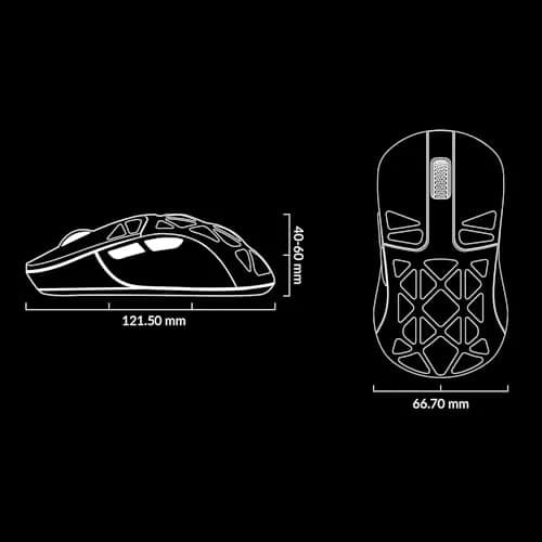 Keychron M3 Mini 4K Wireless Bluetooth 5.1/2.4 GHz/Wired Optical Mouse | Ultra-Lightweight 65g Programmable PixArt 3395 Sensor thumbnail 9